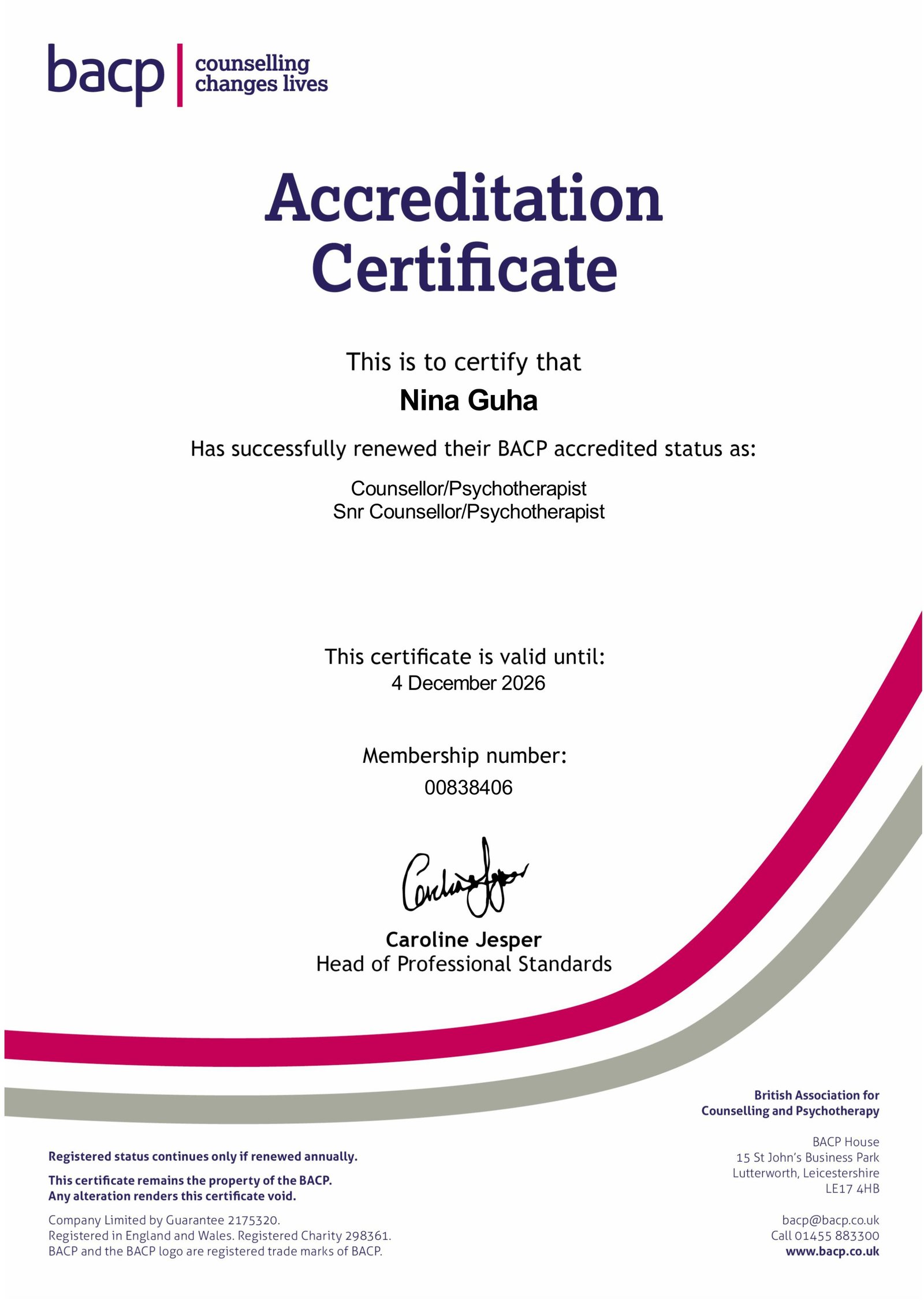 Training Document - Nina Guha